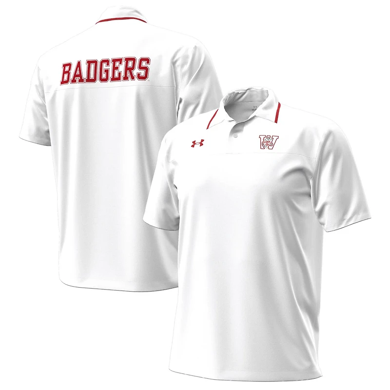 Under Armour Wisconsin Badgers 1980 Throwback Game Polo