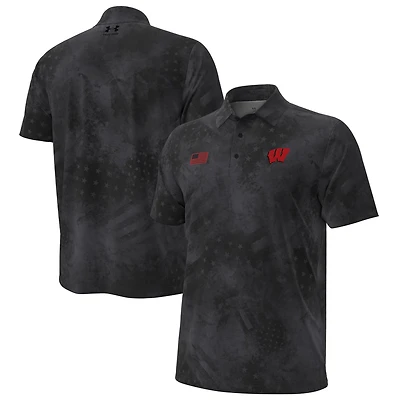 Under Armour Wisconsin Badgers Freedom Collection ArmourFuse Polo