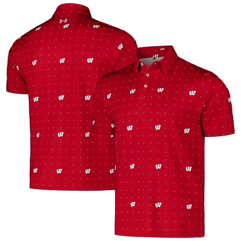 Under Armour Wisconsin Badgers Gameday Performance Polo