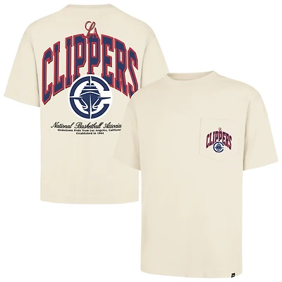 Unisex '47 LA Clippers Crossover Collection Foundation Pocket T-Shirt