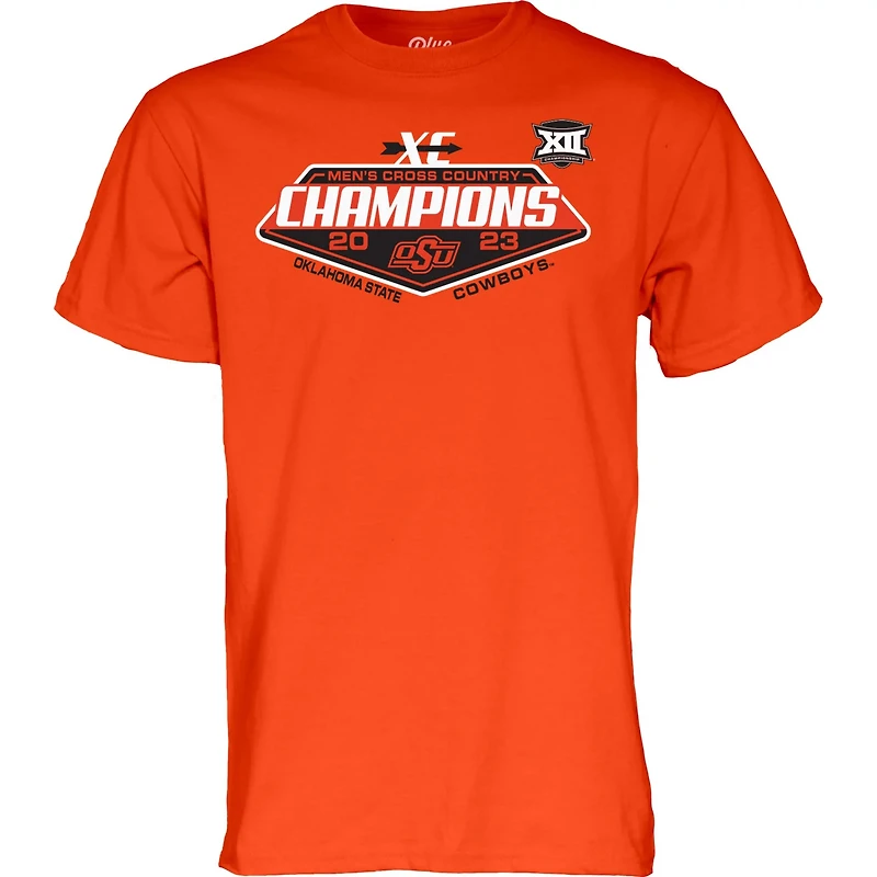 Unisex 84 Oklahoma State Cowboys 2023 Big 12 Men's Cross Country Champions T-Shirt