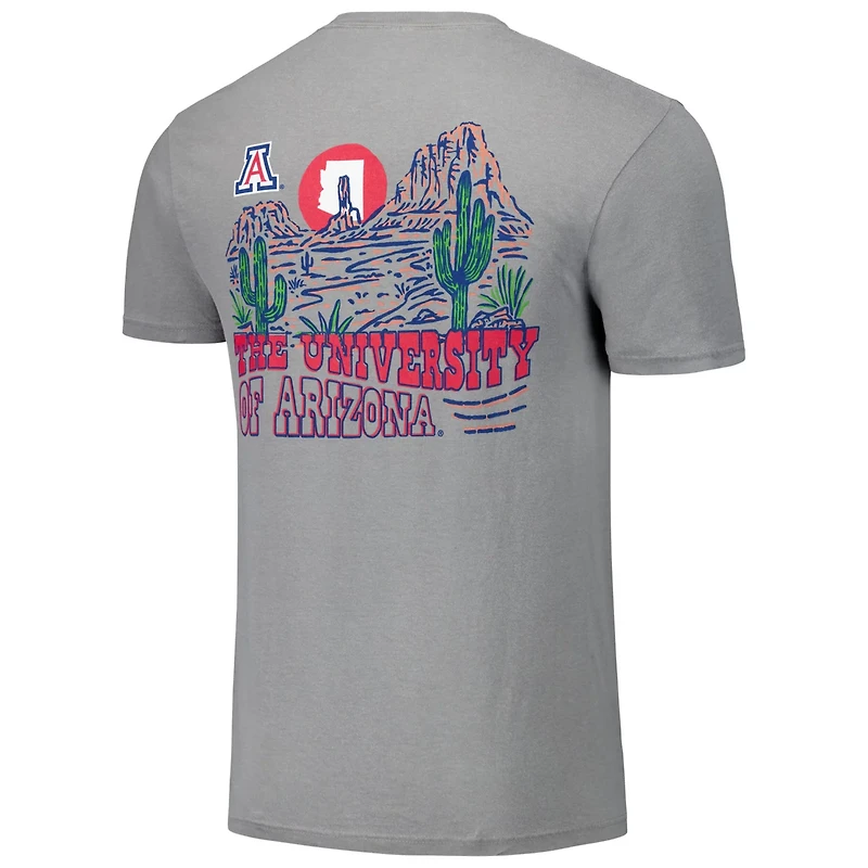 Unisex Arizona Wildcats Hyper Local Cactus Sketch Scene T-Shirt