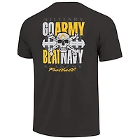 Unisex Army Knights Skull Beat Navy Football T-Shirt