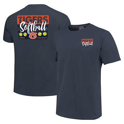 Unisex Auburn Tigers Gritty Softball Bats Comfort Colors T-Shirt