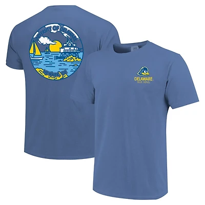 Unisex Delaware Fightin' Blue Hens Scenic Comfort Colors T-Shirt
