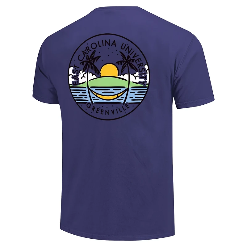 Unisex ECU Pirates Scenic Comfort Colors T-Shirt