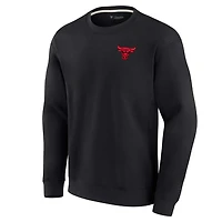 Unisex Fanatics Chicago Bulls Super Soft Pullover Crew Sweatshirt