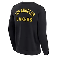 Unisex Fanatics Los Angeles Lakers Super Soft Pullover Crew Sweatshirt