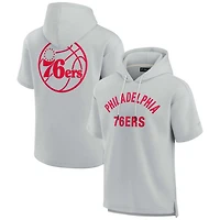 Unisex Fanatics Philadelphia 76ers Elements Super Soft Fleece Short Sleeve Pullover Hoodie