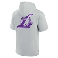Unisex Fanatics Los Angeles Lakers Elements Super Soft Fleece Short Sleeve Pullover Hoodie