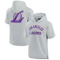 Unisex Fanatics Los Angeles Lakers Elements Super Soft Fleece Short Sleeve Pullover Hoodie