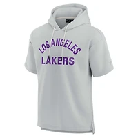 Unisex Fanatics Los Angeles Lakers Elements Super Soft Fleece Short Sleeve Pullover Hoodie