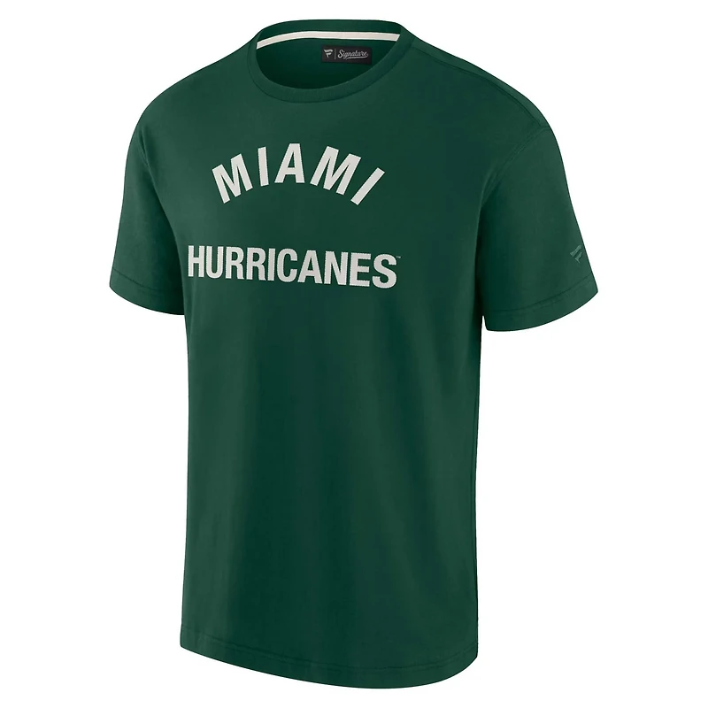 Unisex Fanatics Signature Miami Hurricanes Super Soft Short Sleeve T-Shirt