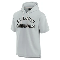 Unisex Fanatics St Louis Cardinals Elements Super Soft Fleece Short Sleeve Pullover Hoodie
