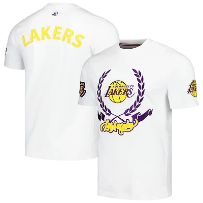 Unisex FISLL Los Angeles Lakers Heritage Crest T-Shirt