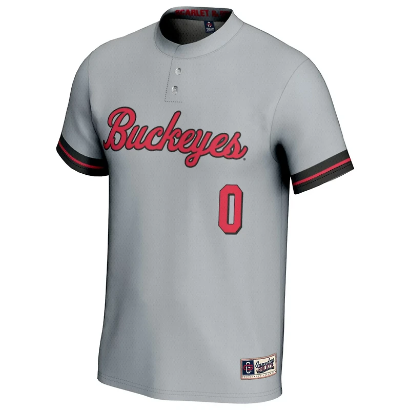 Unisex GameDay Greats 0 Ohio State Buckeyes Softball Lightweight Fashion Jersey