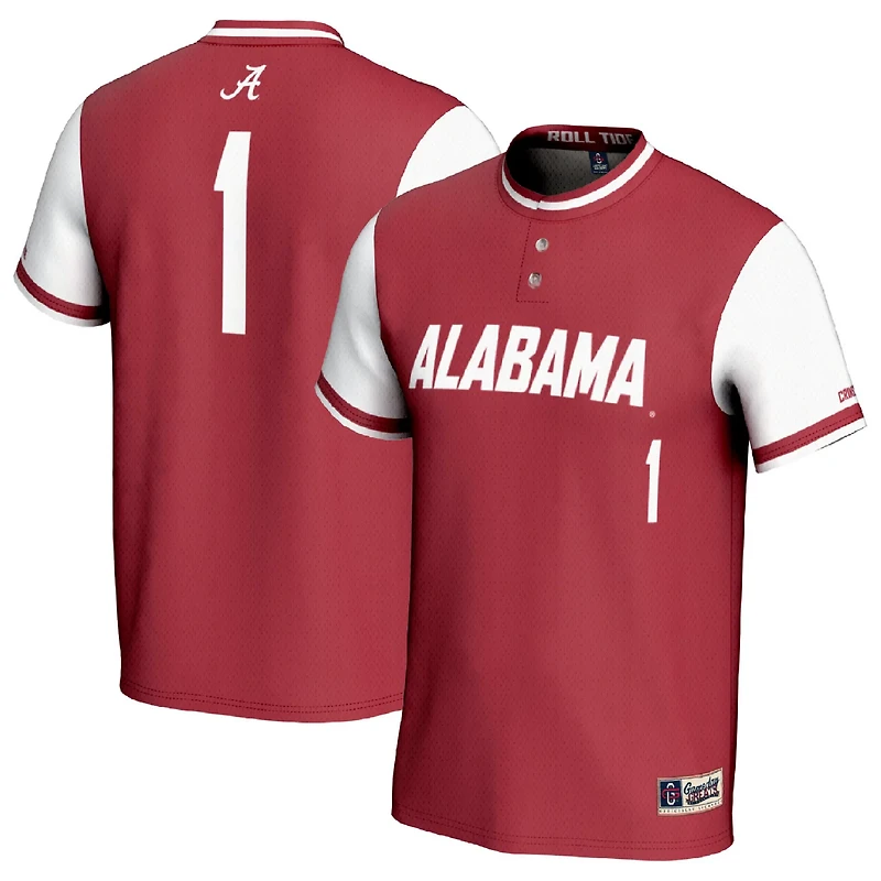 Unisex GameDay Greats 1 Alabama Crimson Tide Lightweight Softball Fashion Jersey
