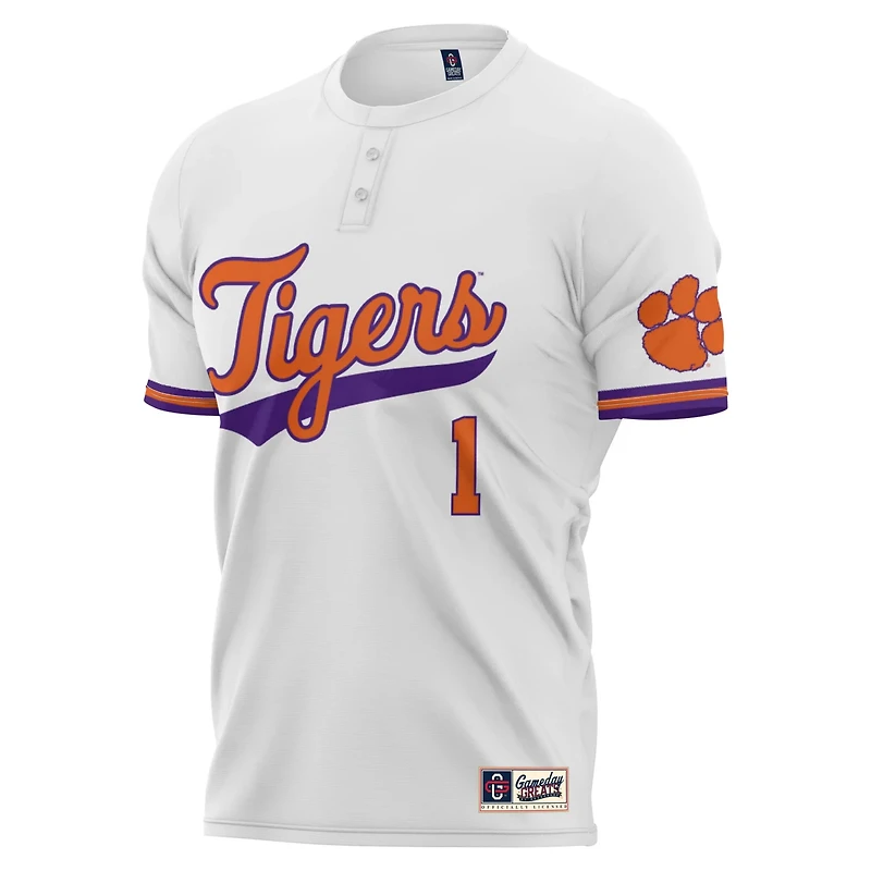 Unisex GameDay Greats 1 Clemson Tigers Lightweight Softball Jersey