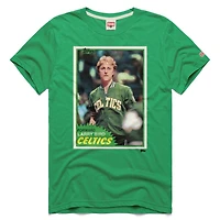Unisex Homage Larry Bird Boston Celtics Topps Trading Card Player Tri-Blend T-Shirt