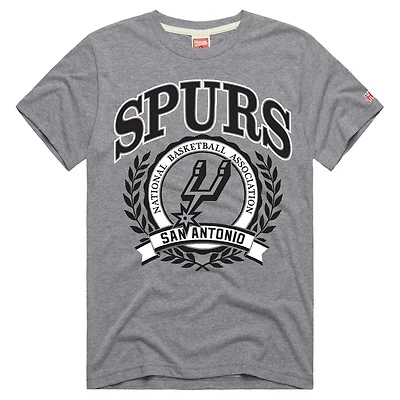 Unisex Homage San Antonio Spurs Crest Tri-Blend T-Shirt
