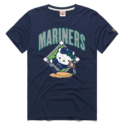 Unisex Homage Seattle Mariners Hello Kitty Tri-Blend T-Shirt