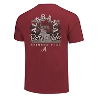 Unisex Image One Alabama Crimson Tide Hyper Local Campus Statue T-Shirt