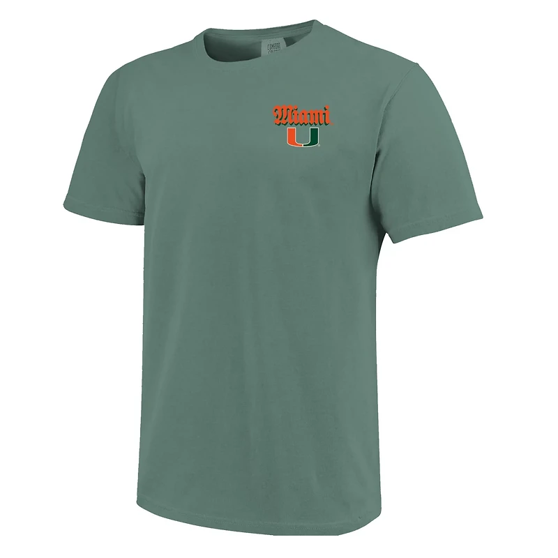 Unisex Image One Miami Hurricanes Hyper Local Mascot Swamp T-Shirt