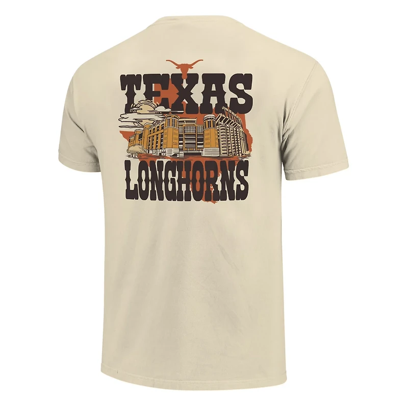 Unisex Image One Texas Longhorns Hyper Local Stadium Mascot Skyline T-Shirt