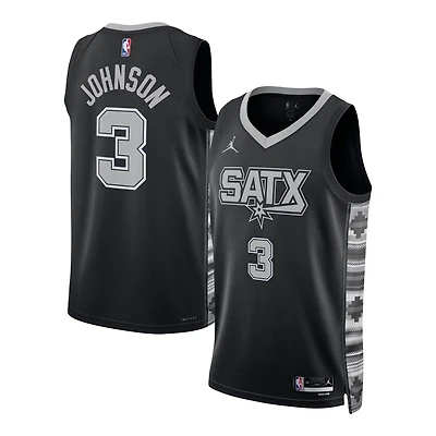 Unisex Jordan Brand Keldon Johnson San Antonio Spurs Swingman Jersey - Statement Edition