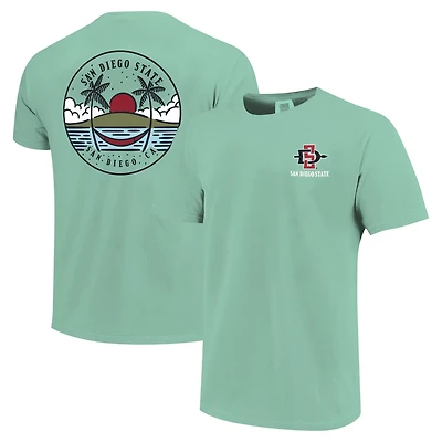 Unisex Light San Diego State Aztecs Scenic Comfort Colors T-Shirt