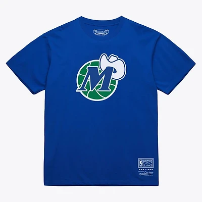 Unisex Mitchell  Ness Dallas Mavericks Hardwood Classics Arch T-Shirt