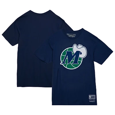 Unisex Mitchell  Ness Dallas Mavericks Hardwood Classics MVP Throwback Logo T-Shirt