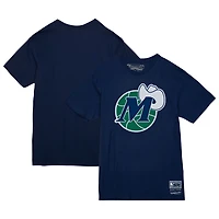 Unisex Mitchell  Ness Dallas Mavericks Hardwood Classics MVP Throwback Logo T-Shirt