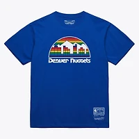 Unisex Mitchell  Ness Denver Nuggets Hardwood Classics Arch T-Shirt