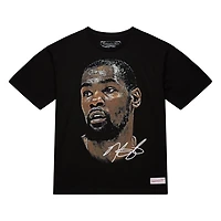 Unisex Mitchell  Ness Kevin Durant NBA Real Big Face Player T-Shirt