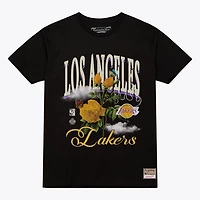 Unisex Mitchell  Ness Los Angeles Lakers Floral Graphic T-Shirt