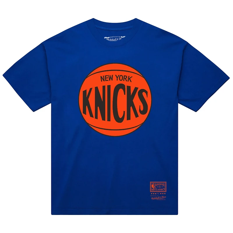 Unisex Mitchell Ness New York Knicks Hardwood Classics MVP Logo T-Shirt