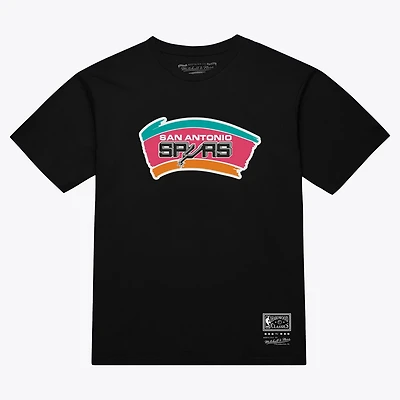 Unisex Mitchell  Ness San Antonio Spurs Hardwood Classics Arch T-Shirt