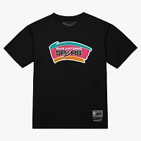 Unisex Mitchell  Ness San Antonio Spurs Hardwood Classics Arch T-Shirt