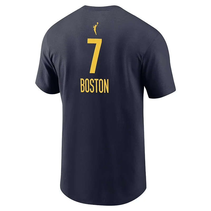 Unisex Nike Aliyah Boston Indiana Fever Explorer Edition Name  Number T-Shirt
