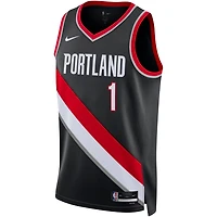 Unisex Nike Anfernee Simons Portland Trail Blazers Swingman Jersey - Icon Edition