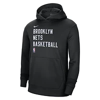 Unisex Nike Brooklyn Nets 2023/24 Performance Spotlight On-Court Practice Pullover Hoodie