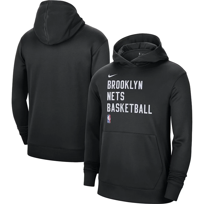 Unisex Nike Brooklyn Nets 2023/24 Performance Spotlight On-Court Practice Pullover Hoodie
