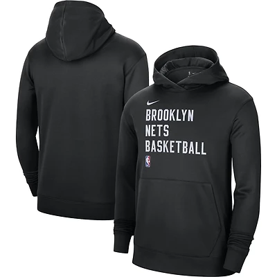 Unisex Nike Brooklyn Nets 2023/24 Performance Spotlight On-Court Practice Pullover Hoodie