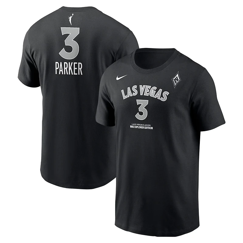 Unisex Nike Candace Parker Las Vegas Aces Explorer Edition Name  Number T-Shirt