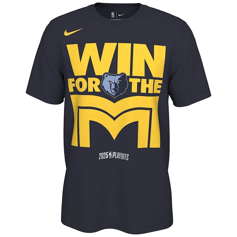 Unisex Nike College Memphis Grizzlies 2025 NBA Playoffs On-Court Mantra T-Shirt