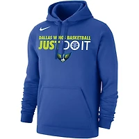 Unisex Nike Dallas Wings Just Do It Club Pullover Hoodie