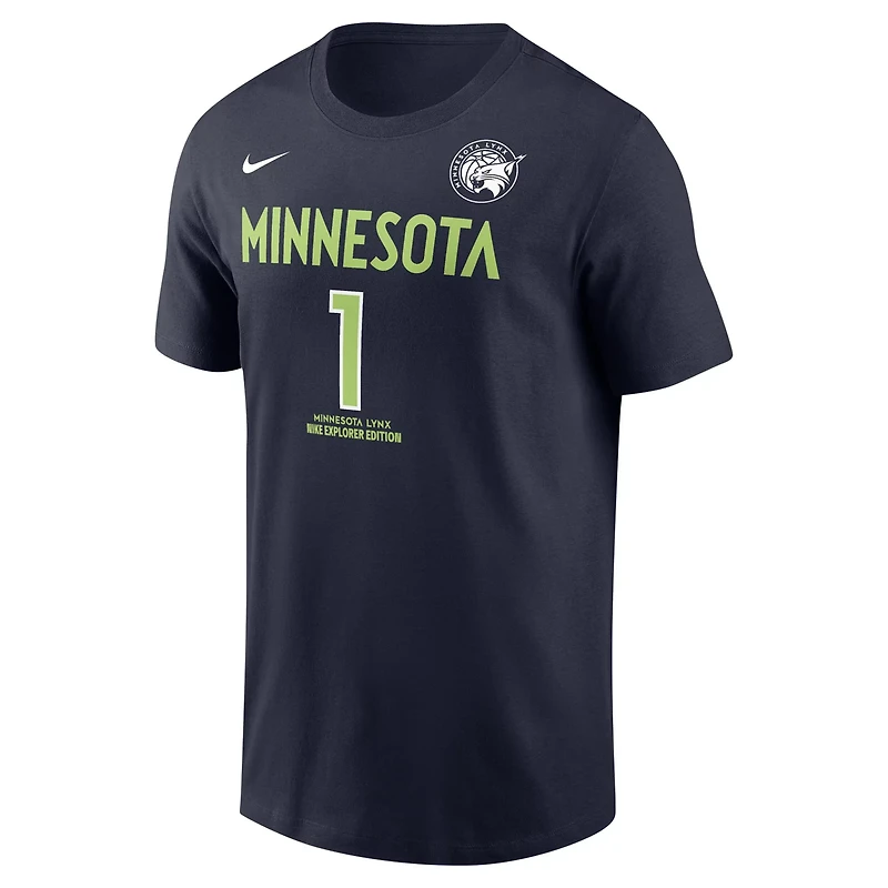 Unisex Nike Diamond Miller Minnesota Lynx Explorer Edition Name  Number T-Shirt