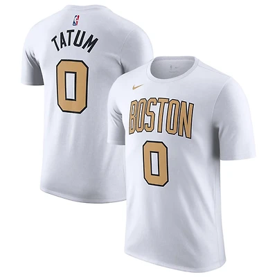 Unisex Nike Jayson Tatum Boston Celtics 2025 26 City Edition Name Number T-Shirt