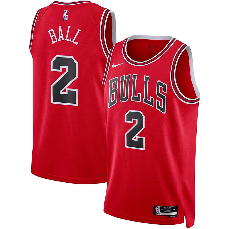 Unisex Nike Lonzo Ball Chicago Bulls Swingman Jersey - Icon Edition